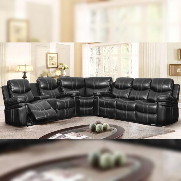 Samba Sectional Sofa- Black