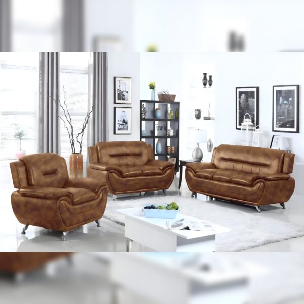 Polaris Living Room Set- Brown