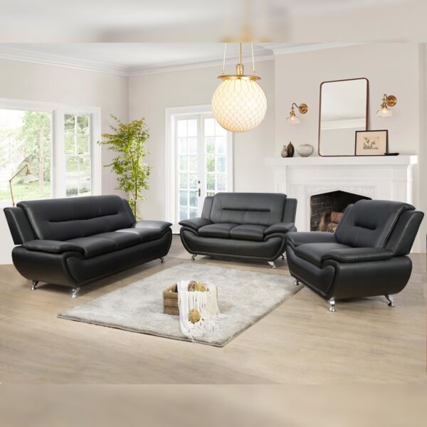 Polaris Living Room Set- Black