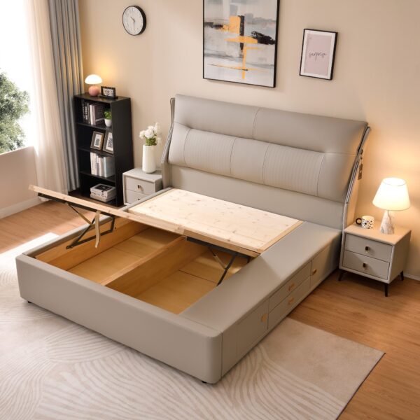 Luxury Storage Bed Grey