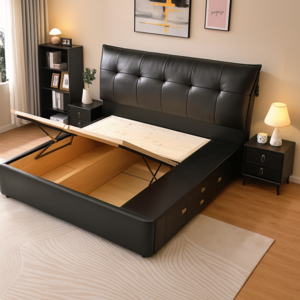 Luxury Storage Bed Black