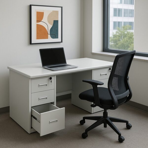 Office Table Computer Desk Grey