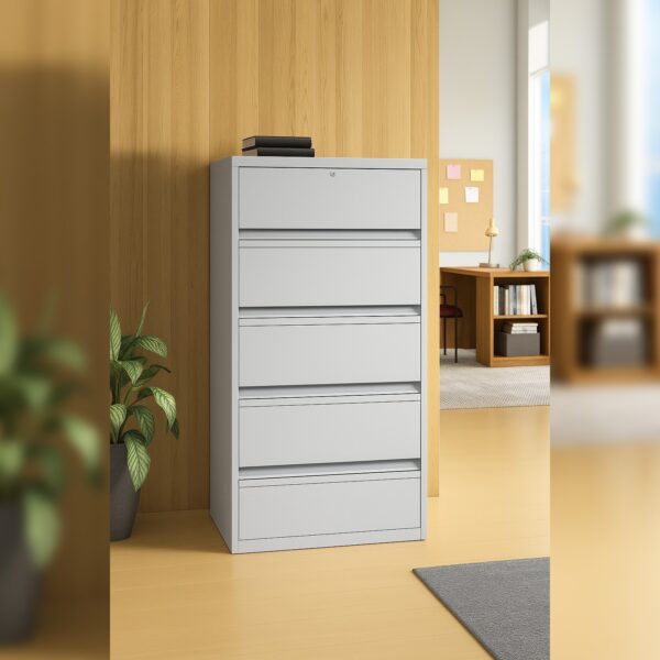Five-Retractable Door Lateral Filing Cabinet