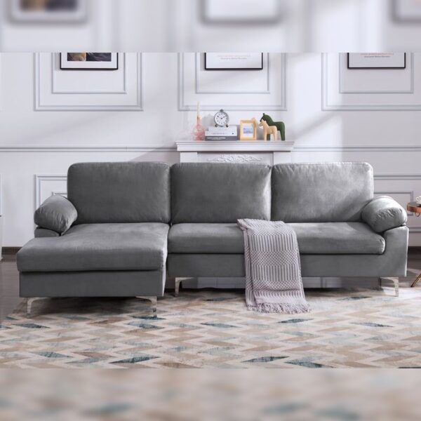 Kaveah Sectional Sofa Grey