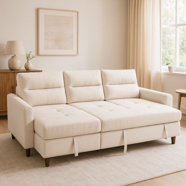 Love Seat Sofa Bed Brown