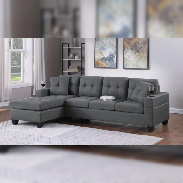 Tapley Sectional Sofa Grey
