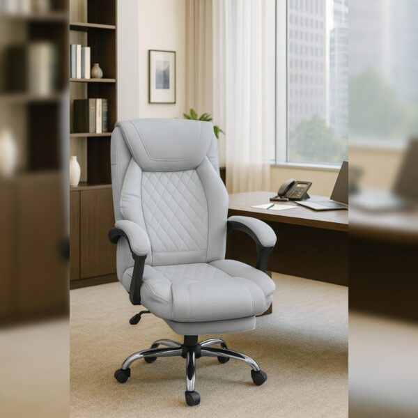 Konna executive office chair light grey
