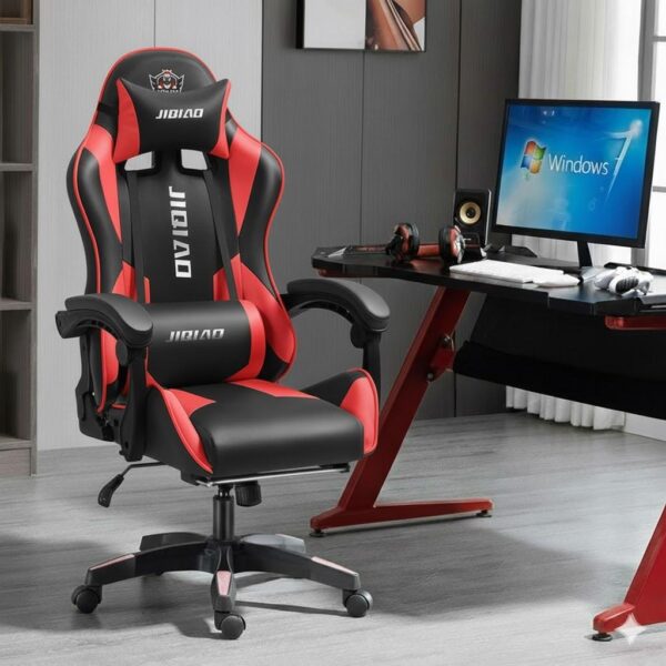 Deluxe Gaming Chair Red and Black