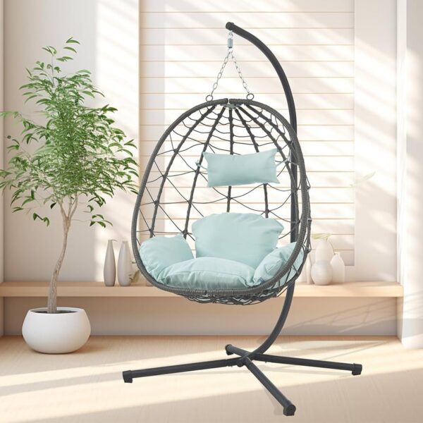 Astra Patio Hanging Basket Chair Mint