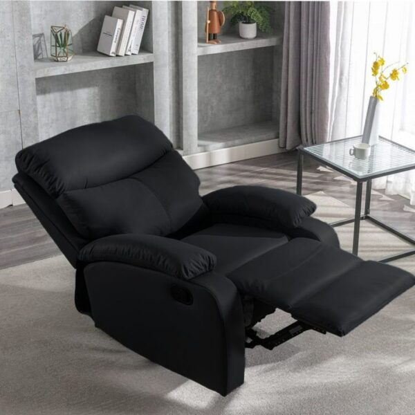 Giselle Manual Single Recliner - Black