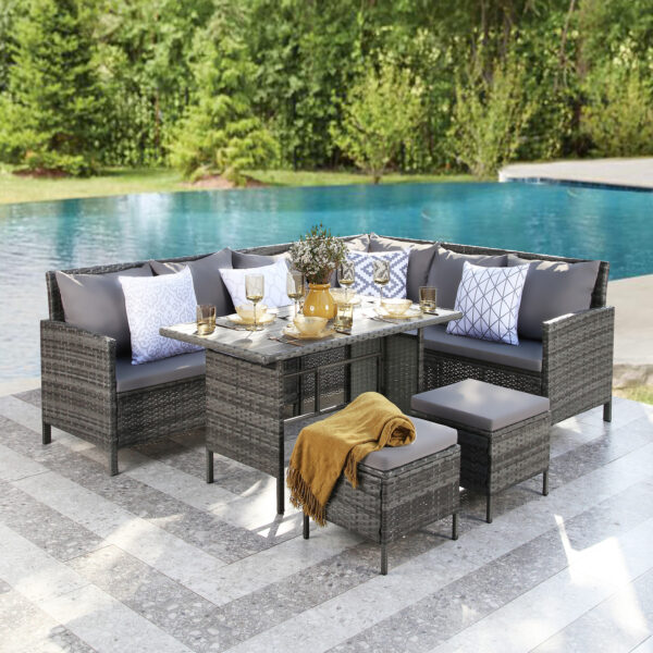 Aceston Rattan Dining Set