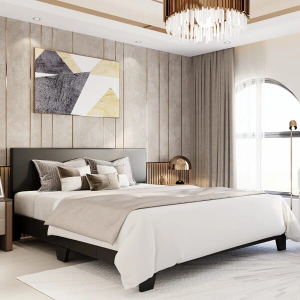 Panel Bedframe Black