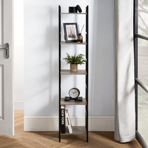 5 Tier Oak Display Shelf