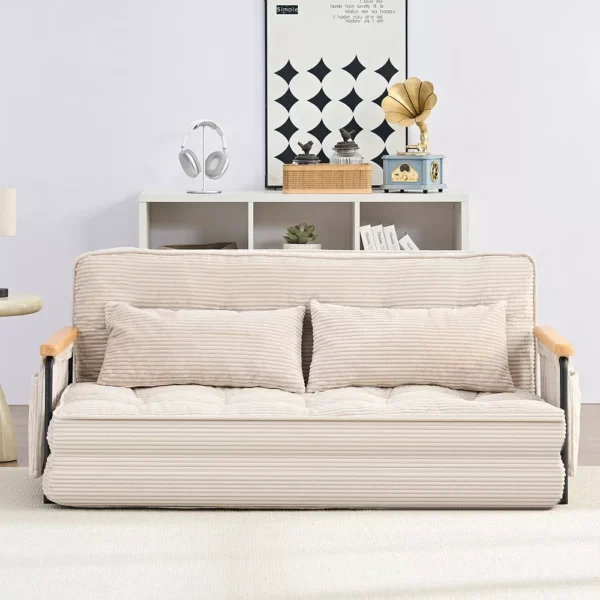 Adjustable Floor Sofa Bed Beige