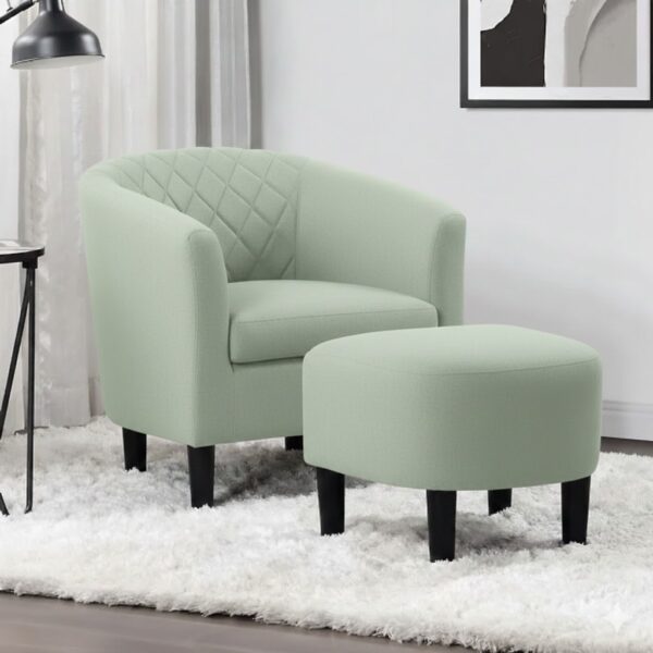 Eliza Tub Chair with Ottoman