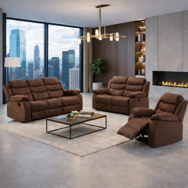 Ebern Recliner Set Brown