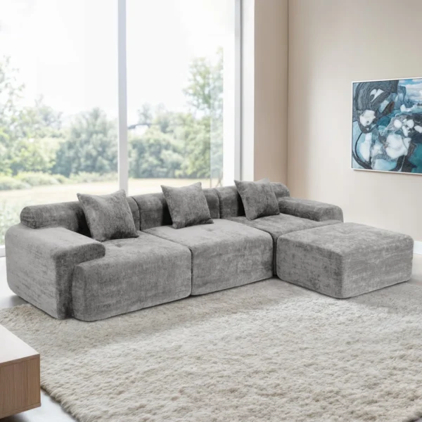 Cloudelle Modular Sectional Sofa Grey