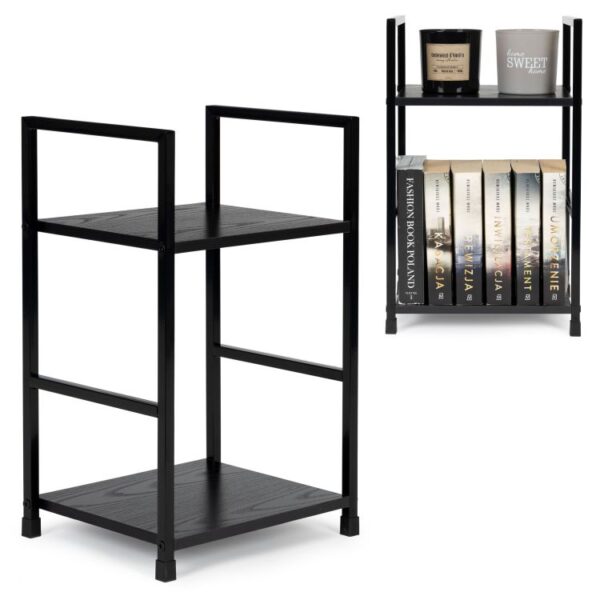 Two tier Black Display Shelf