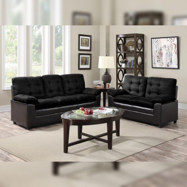 The Brumbley Sofa Set Black