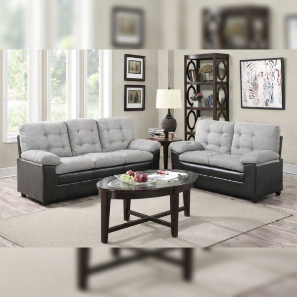 The Brumbley Sofa Set Light Grey