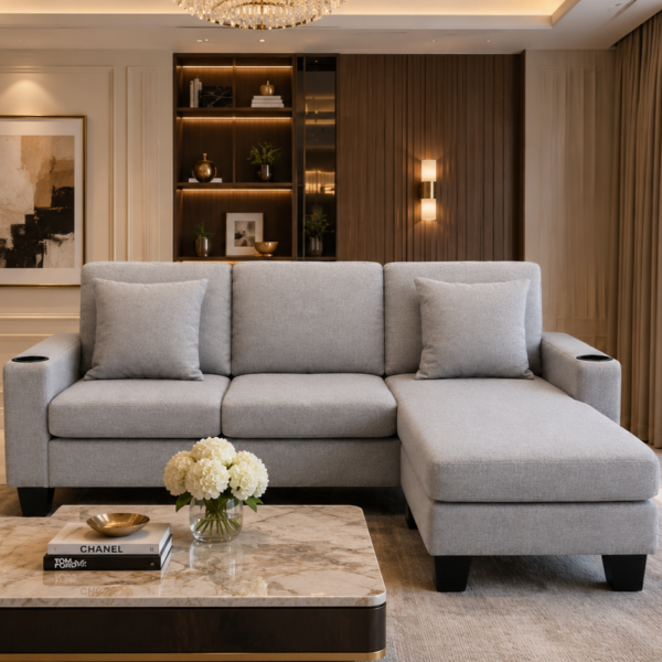 Kiger Sectional Sofa Set GREY