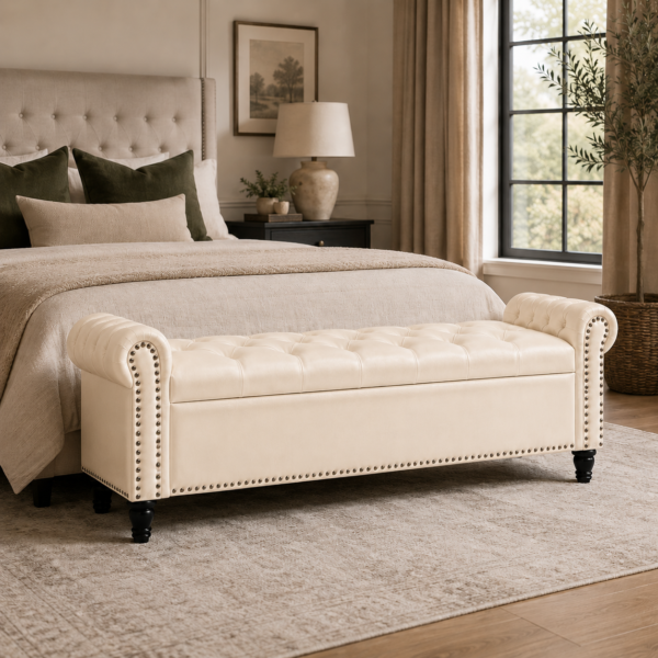 Collmore Storage Ottoman BEIGE