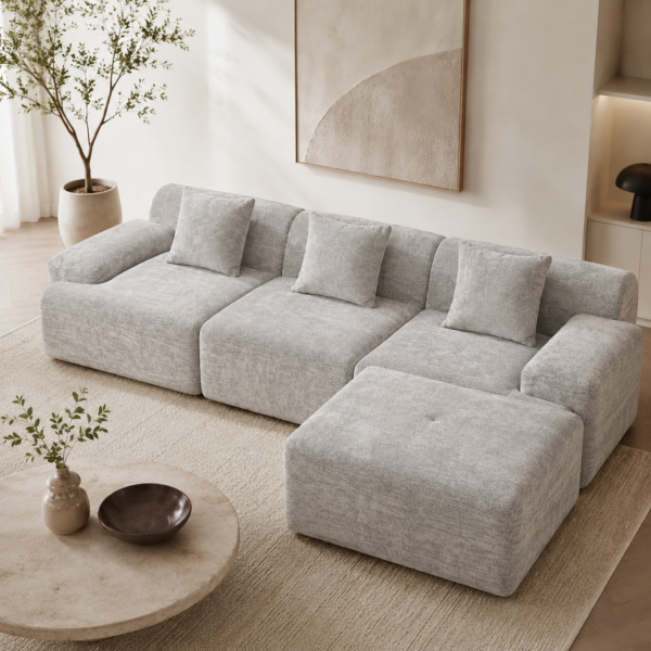 Haven Modular Sectional Sofa LIGHT GREY