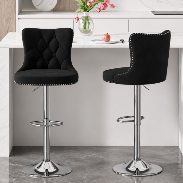 Daluven Adjustable Bar Stool BLACK