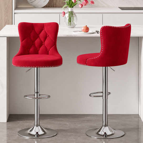 Daluven Adjustable Bar Stool RED