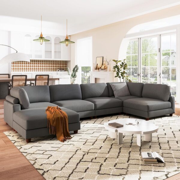 Modu Ease Sectional Sleeper Sofa GREY