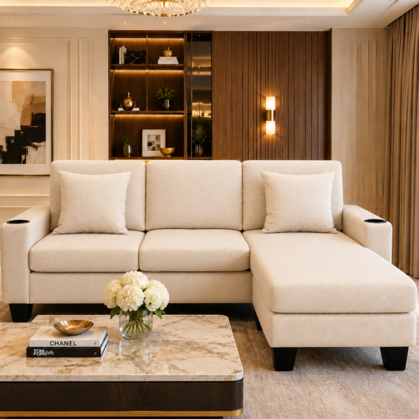 Kiger Sectional Sofa Set BEIGE