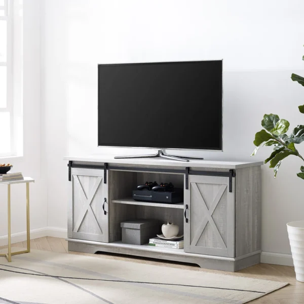 Edison Media Stand Grey