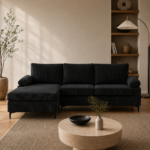 Kaveah Sectional Sofa BLACK