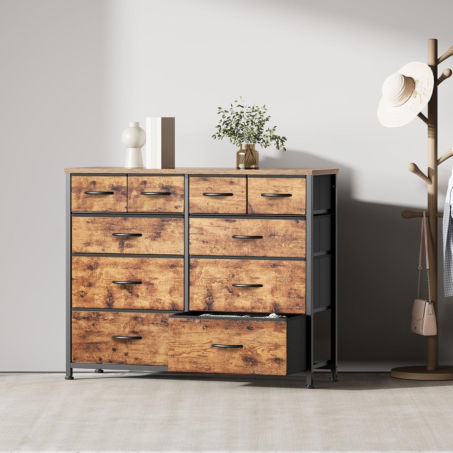 brown dresser
