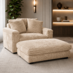 Upholstered Lounge Chair BEIGE