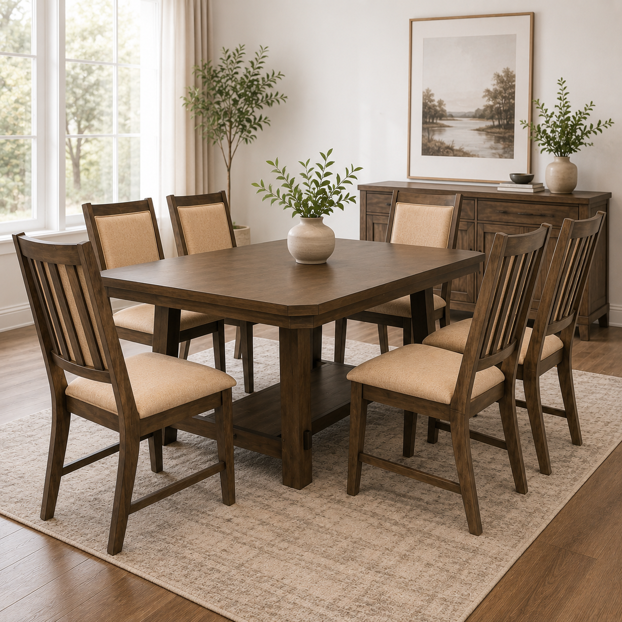 11ca9b3d-560e-4c7e-9bdf-2f7e385cd769 Sodie Dining Set 6 Seater - Image 1