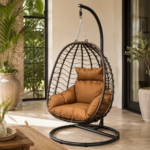 Patio Hanging Basket Brown + Brown