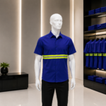 Premium Reflective Work Shirt (Blue)