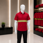 Premium Reflective Work Shirt (Red)