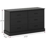 Drawer Cabinet 2 x 3 Black - Image 3