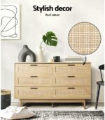 Artiss Side Drawer OAK NATURAL - Image 2