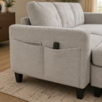 77" Mid Century Sofa Set 03 DARK GREY - Image 2