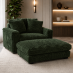 Upholstered Lounge Chair GREEN