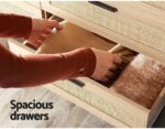 Artiss Side Drawer OAK NATURAL - Image 4