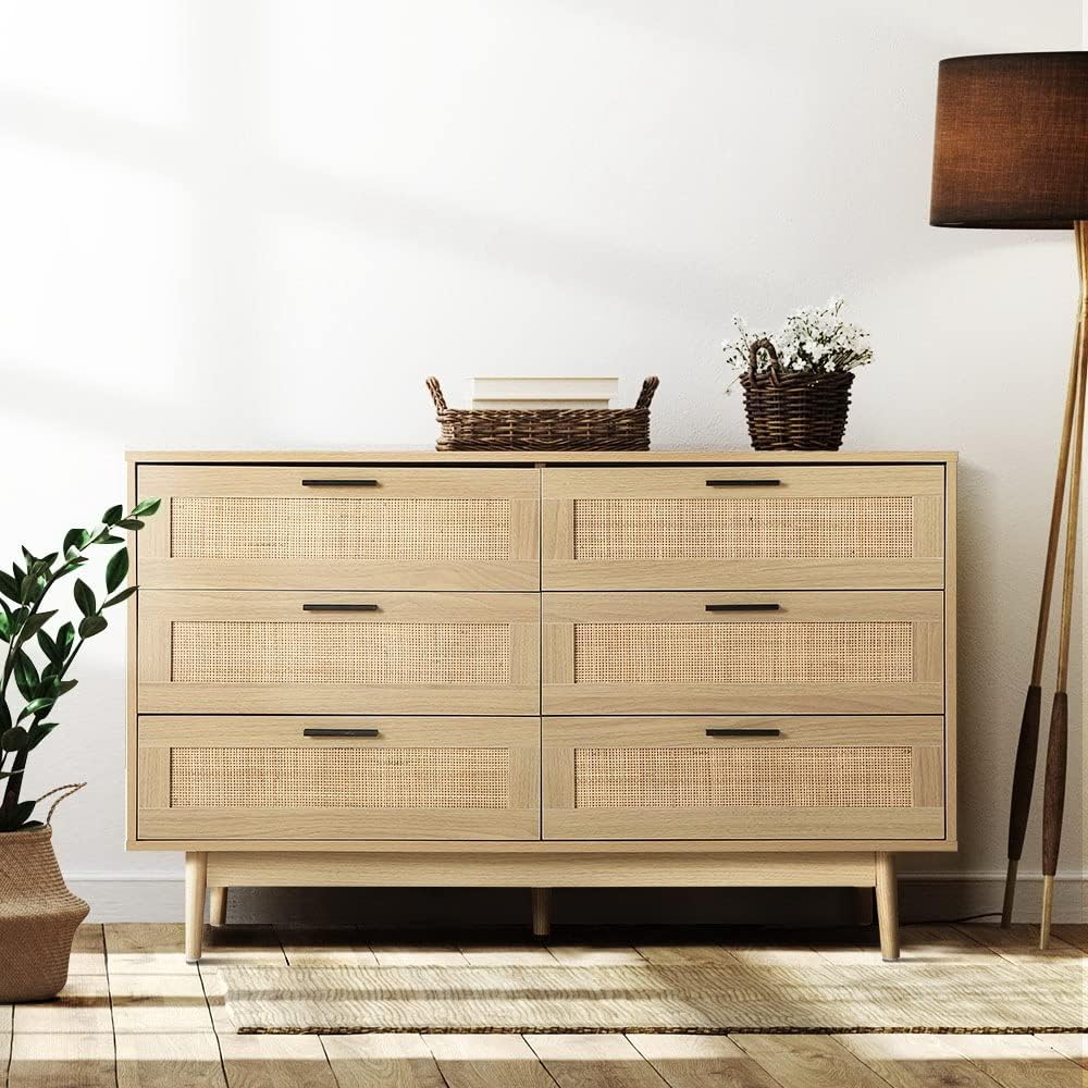 71Km46n6J2L._AC_SL1000_ Artiss Side Drawer OAK NATURAL - Image 1