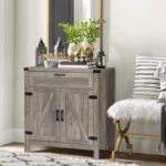 2 Door 1 Drawer Side Board GREY - Image 3