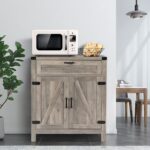 2 Door 1 Drawer Side Board GREY