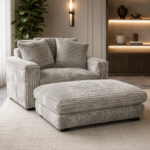 Upholstered Lounge Chair LIGHT GREY
