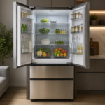 Chel HZ-485WE 439L French Door Stainless Refrigerator - Image 2