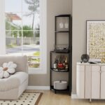 5 Tier Corner Shelf Black - Image 2